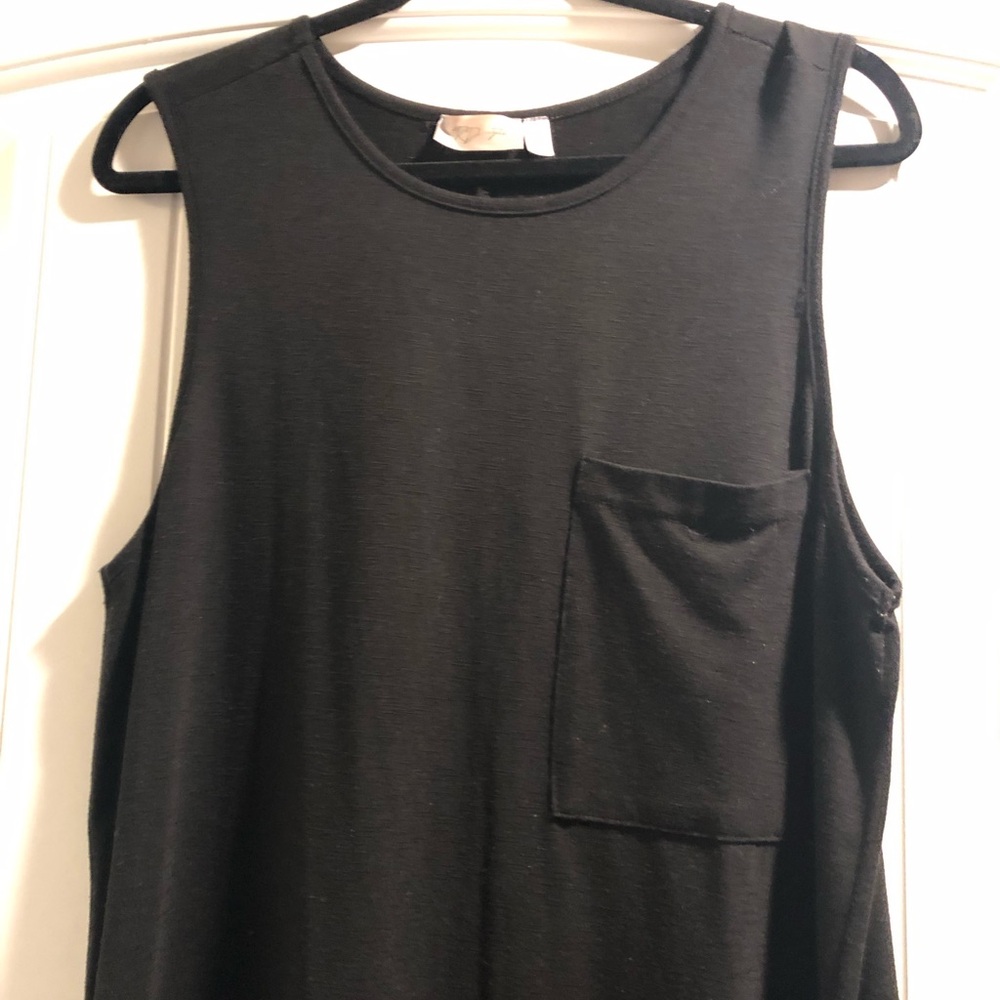 Black tank top dress swimsuit cover up